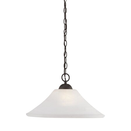 Thomas Elipse 18'' Wide 1Light Pendant, Painted Bronze SL820063